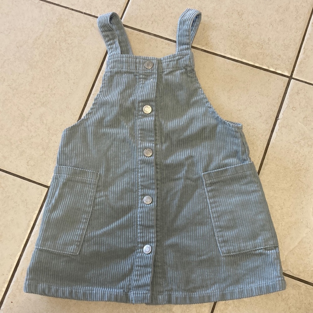 ZARA Toddler girls blue corduroy dress